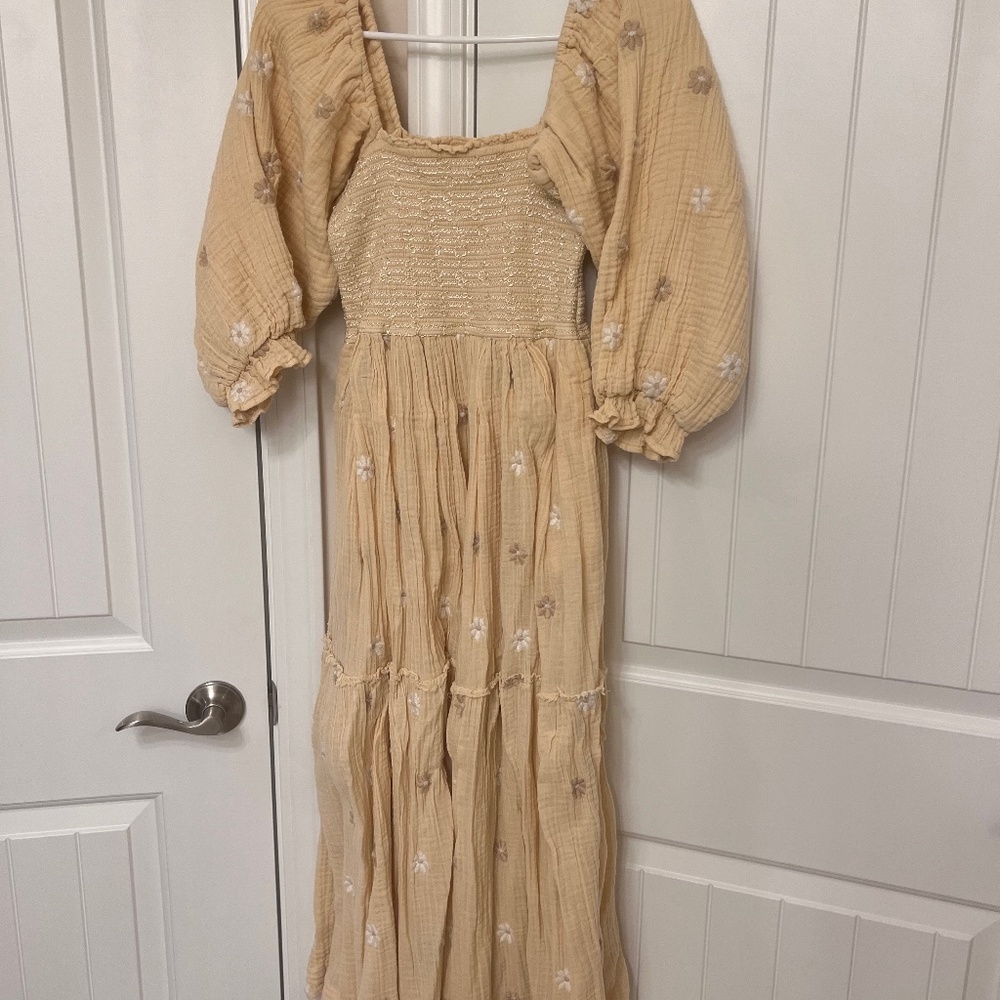 Free People Smocked Maxi Dress